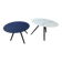 Lot de 2 tables basses Imperial Line UFO – Fenix bleu & marbre blanc