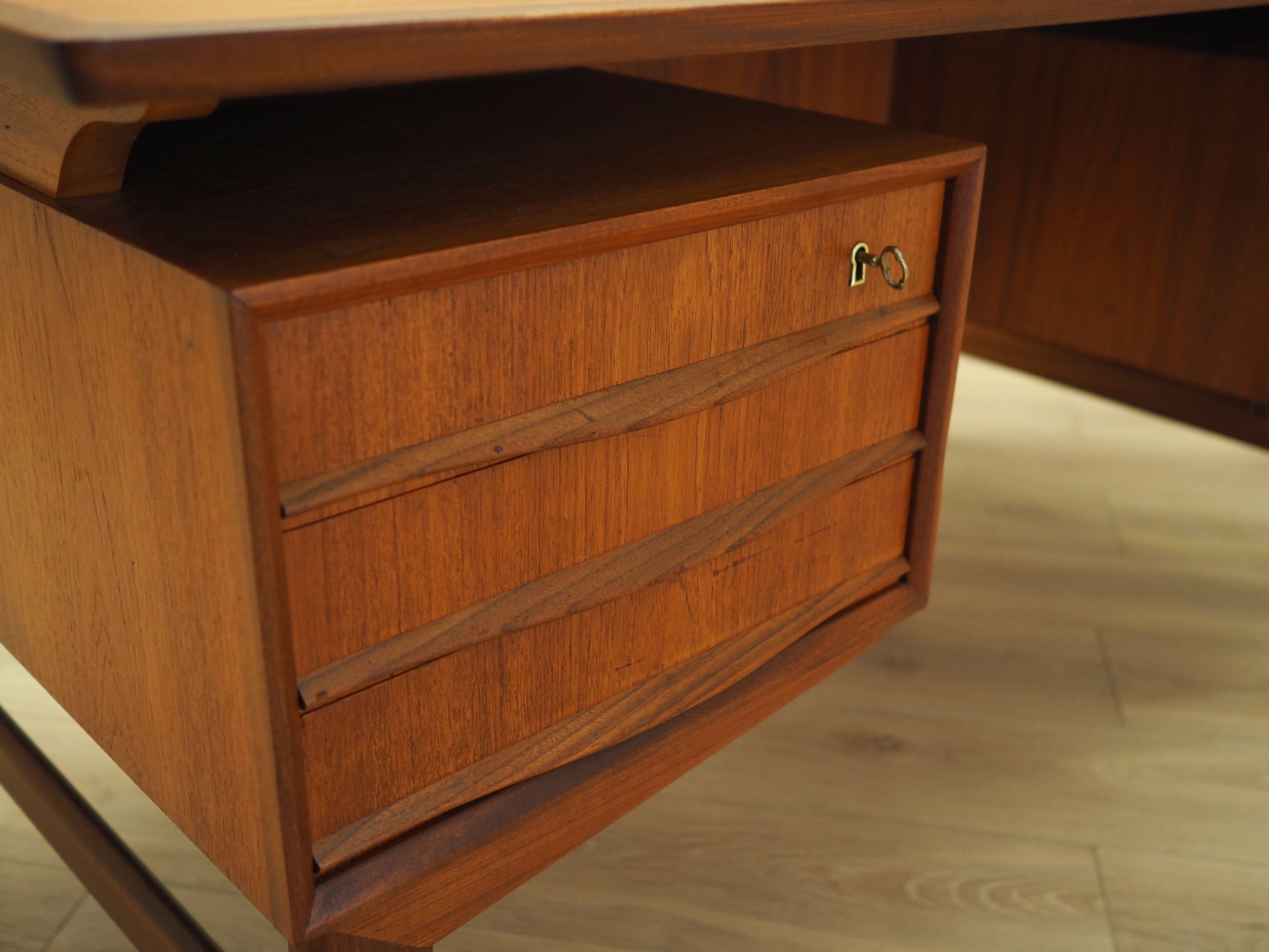 Teak desk, Danish design, 1970s, production: Denmark