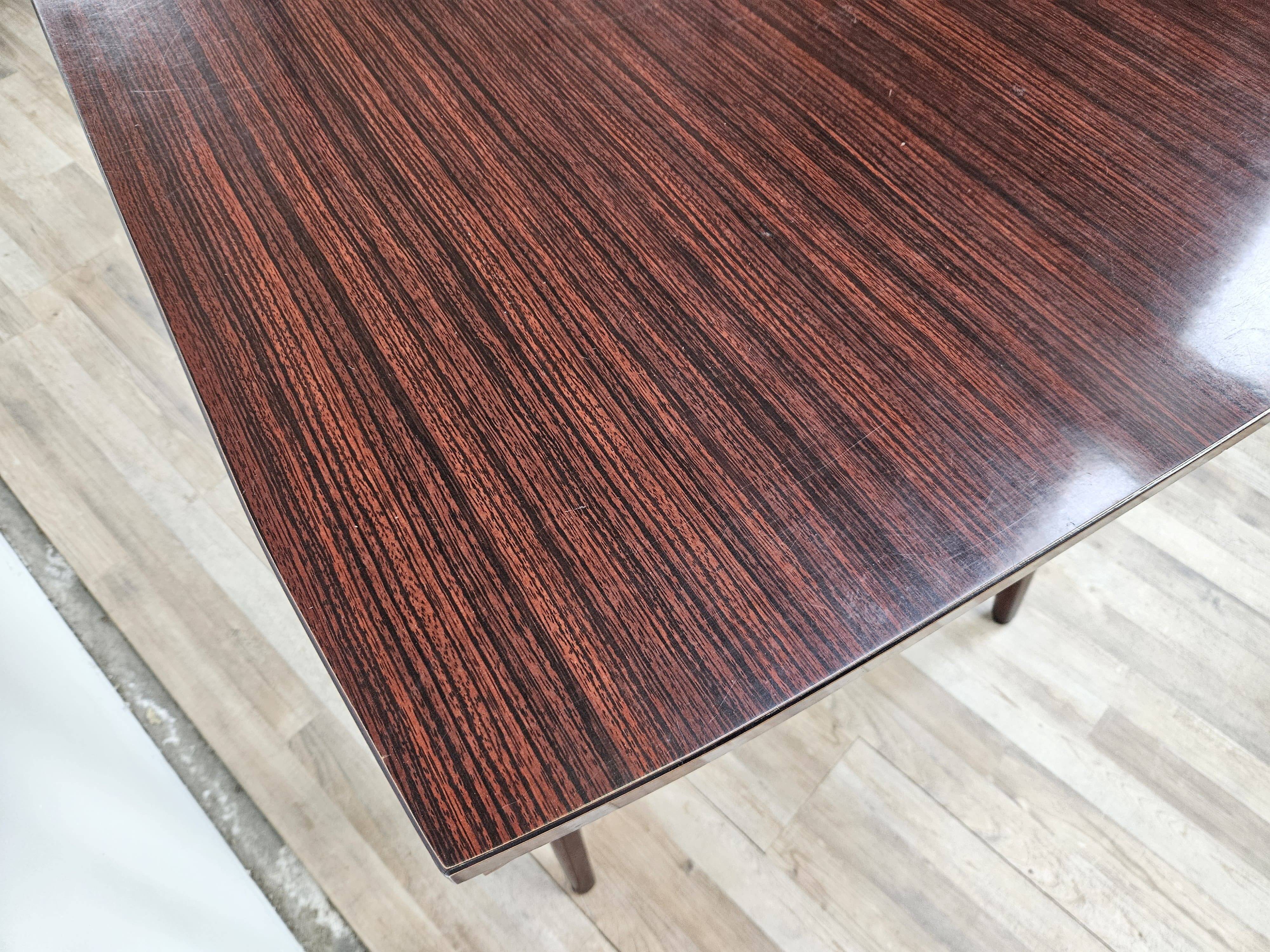 Mid Century table in rosewood laminate