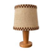 Lampe à poser en bois, années 70