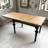 Ancient oak farm table with extensions 218 cm