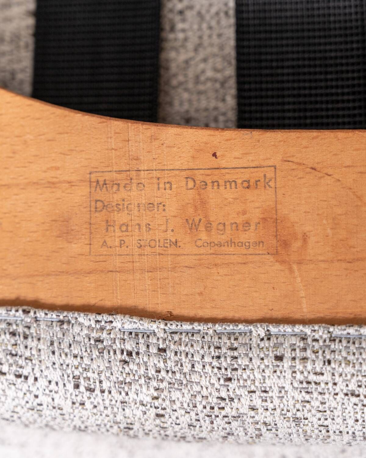 “Papa Bear” armchair and ottoman by Hans J. Wegner for A.P. Stolen, Denmark