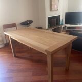Solid wood table