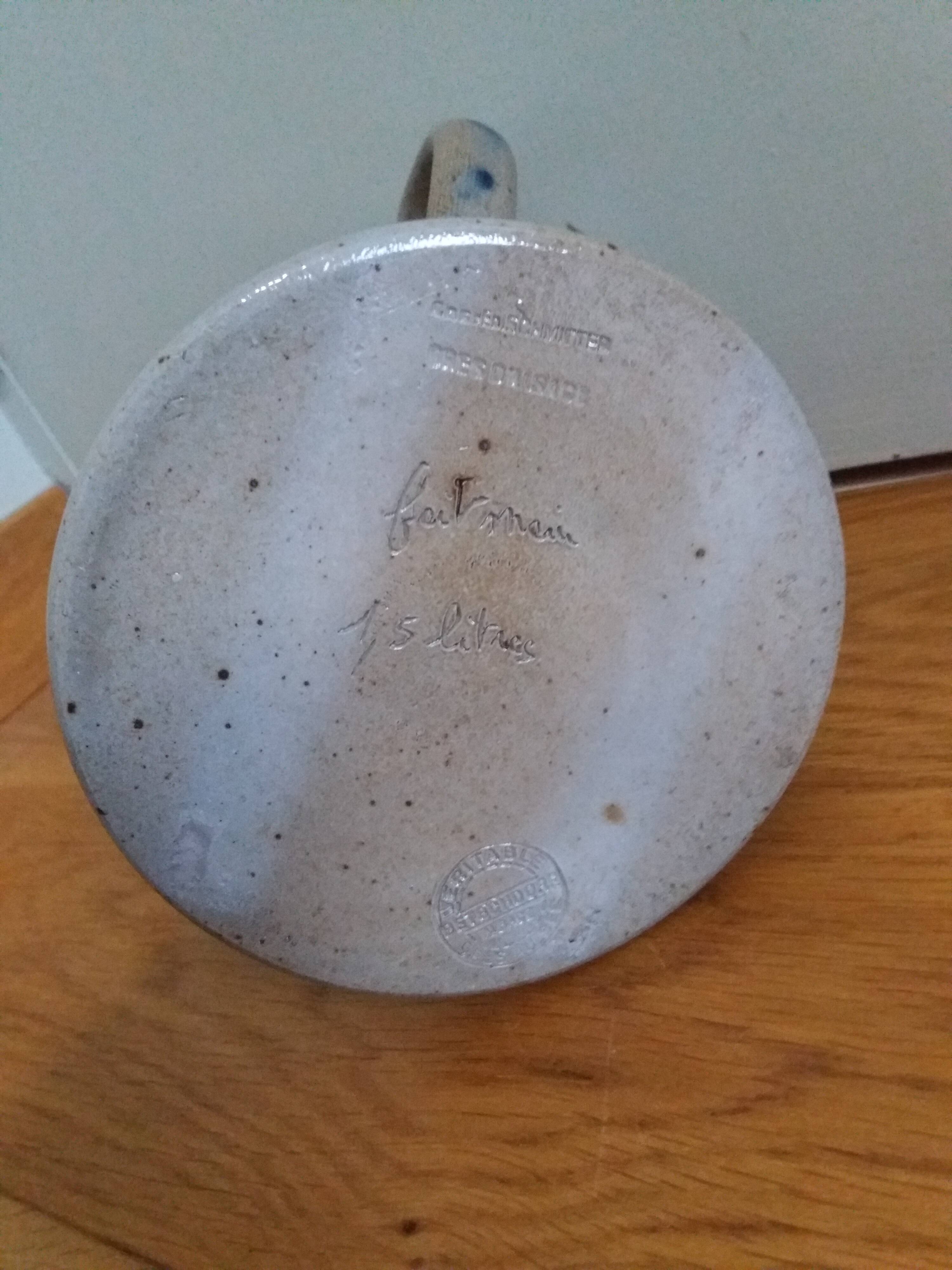 Stoneware jug from Alsace