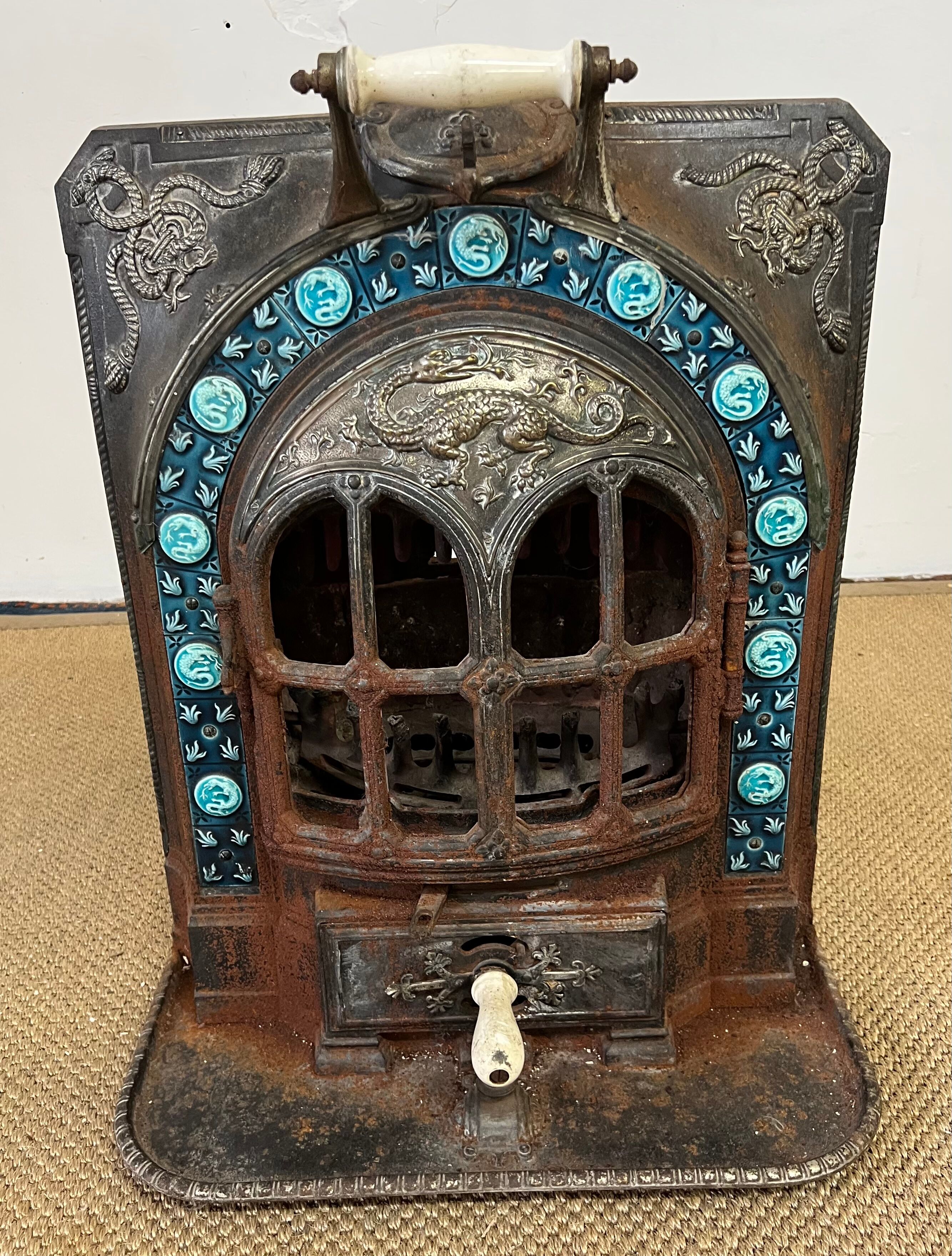 Cast iron stove E. Chaboche La Salamandre