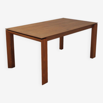 Walnut folding table, Italian design, manufacture: Calligaris
