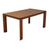 Walnut folding table, Italian design, manufacture: Calligaris