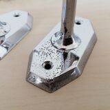 Pair of chrome metal pads