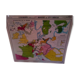 Old school map, by Yves Trotignon of librairie Hatier