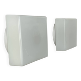 Pair of vintage Lita opaline wall lights, France 1970s