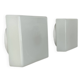 Pair of vintage Lita opaline wall lights, France 1970s