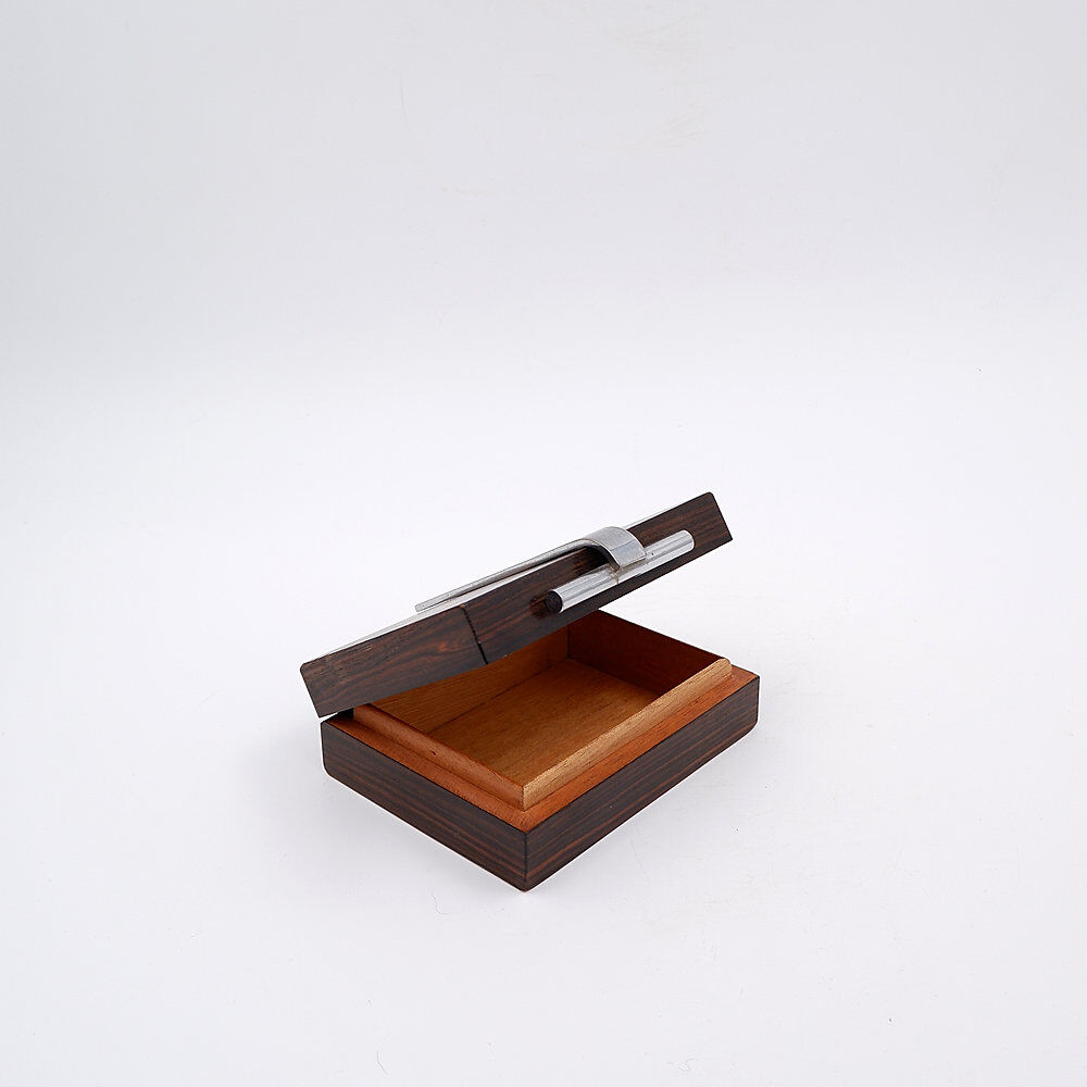 Art Deco box in wood and metal attributed to the DESNY House - 1930s