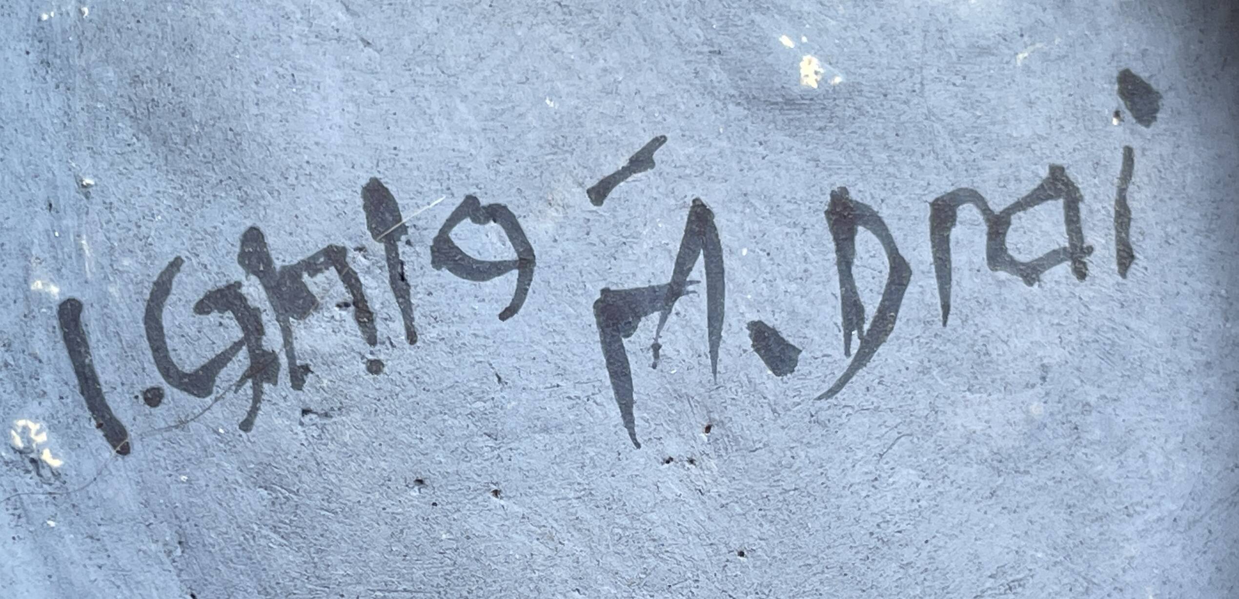 Ceramic lamp, free form, sculptural, 1960-70, Vallauris style.