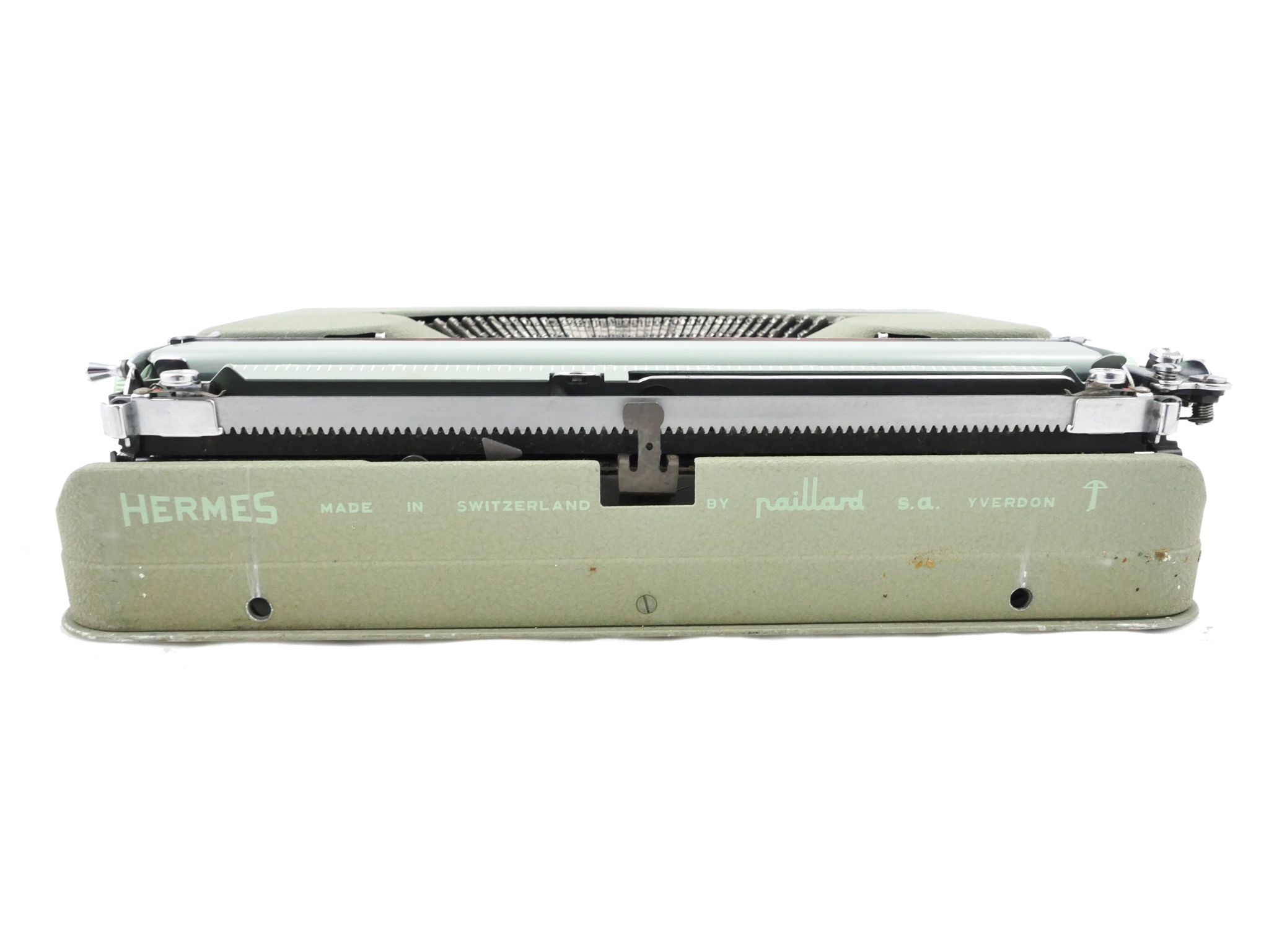 Hermes Baby green lime typewritter revised new ribbon
