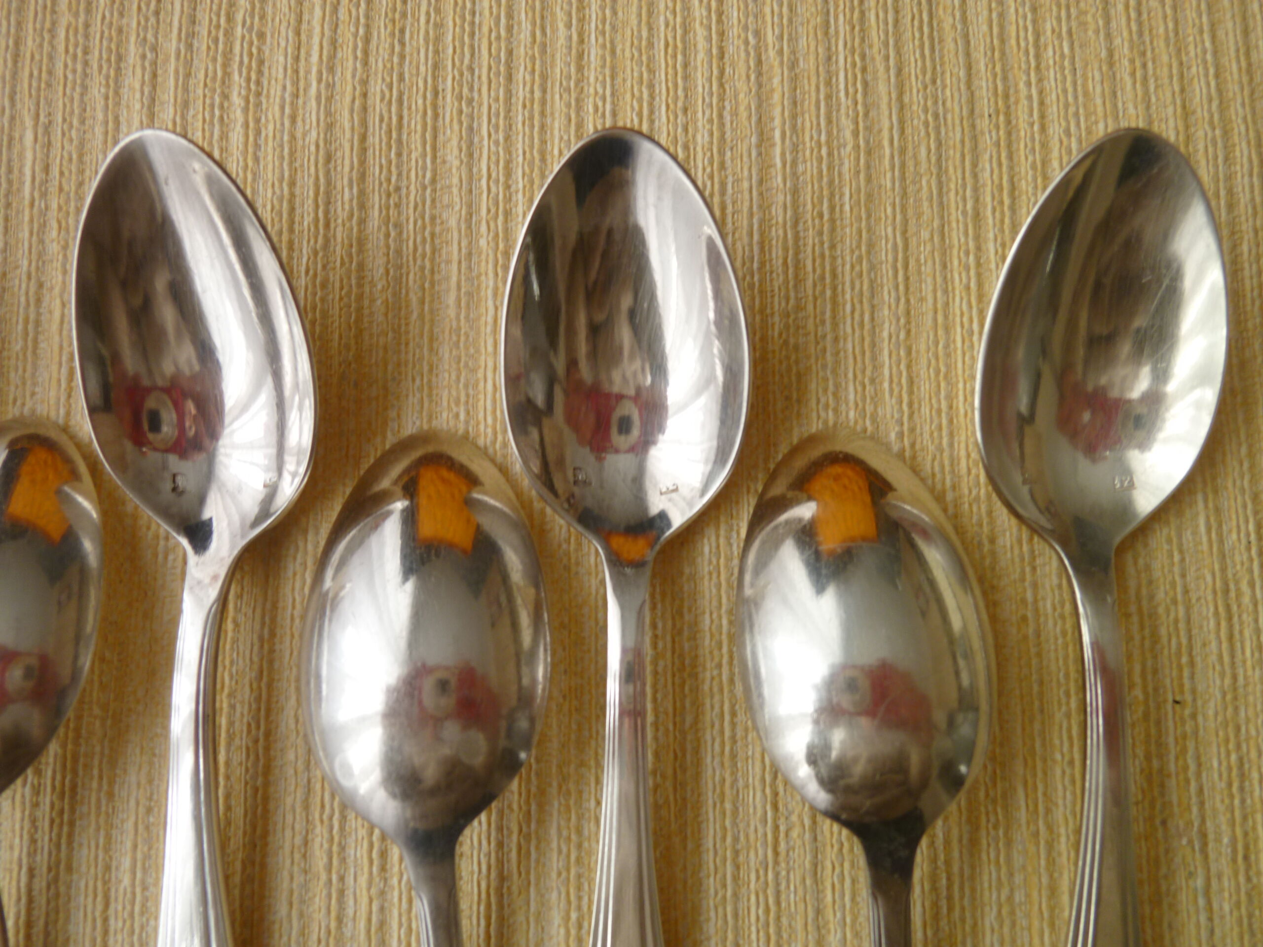 12-spoon box silver metal mocha 12G