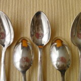 12-spoon box silver metal mocha 12G