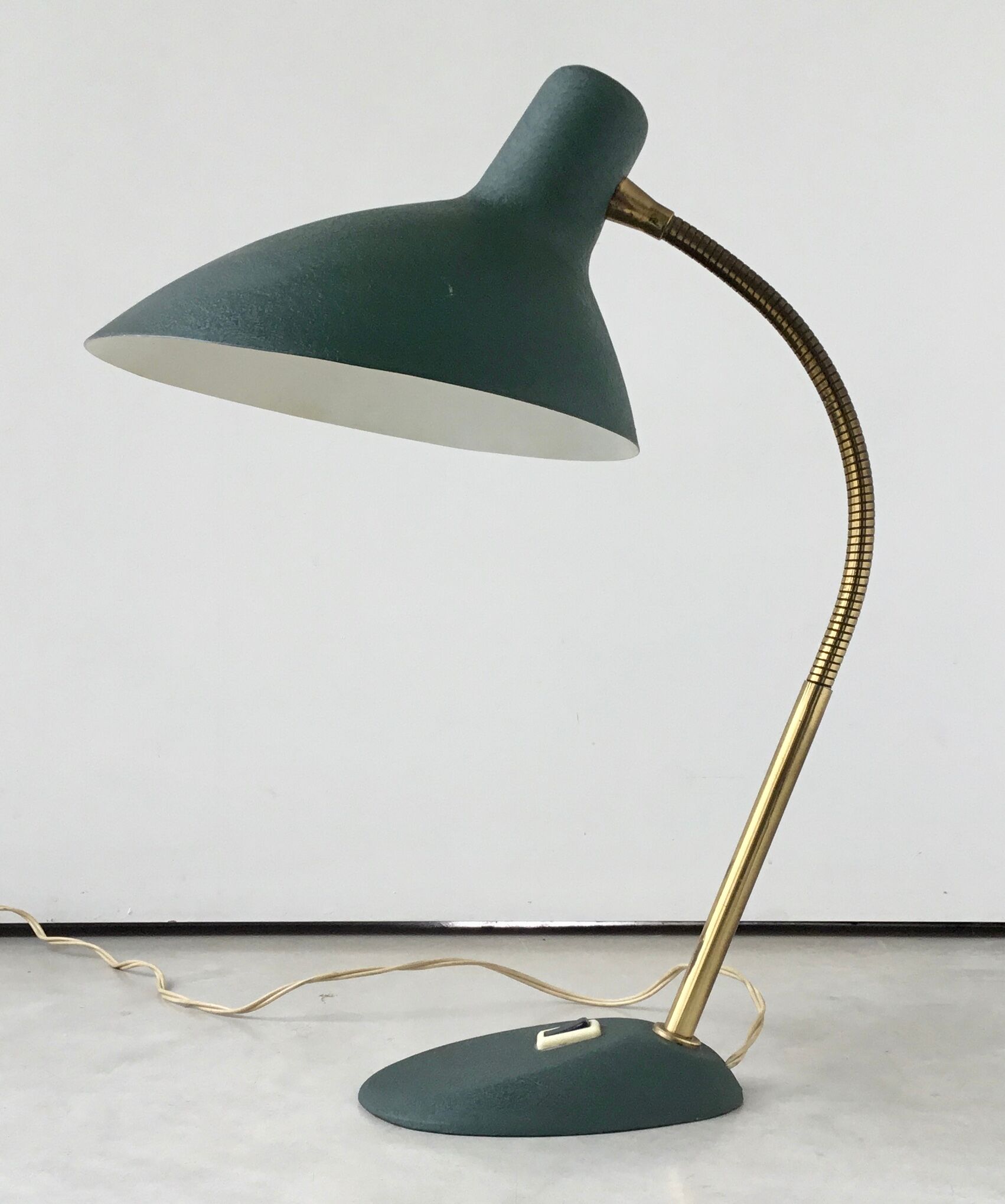 Flexible modernist desk lamp, design 1950
