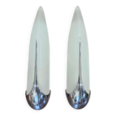 Art Deco wall sconces 'Ears' by IdeArte 1980s