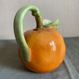 Pichet en barbotine évoquant une orange