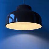 Vintage mid century pendant lamp in brown metal