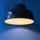 Vintage mid century pendant lamp in brown metal