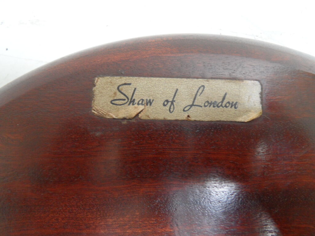 Table d'appoint ronde en acajou vintage
