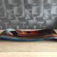 Art deco multicolored glass tray