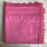 Old Fuschia Pink Cotton Pillowcase