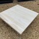 Table basse en travertin 115x115 cm