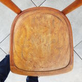 Chaise bistrot assise décorée