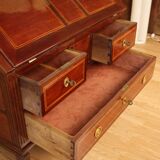 Scriban Bookcase In Solid Mahogany, 18th Century, Louis XVI, Port Furniture