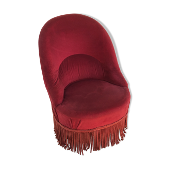 Velvet toad armchair