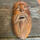Moroccan mask in carved wood vintage decoration