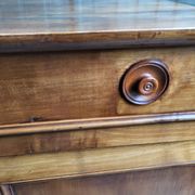 Bahut 2 doors 1 drawer louis philippe in blond walnut of the XlX th century