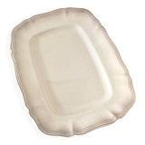 Rectangular ivory-colored serving dish Sarreguemines Chambord model