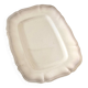 Rectangular ivory-colored serving dish Sarreguemines Chambord model