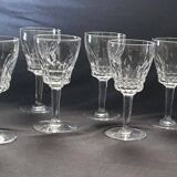 Vsl, 6 mery model crystal glasses.