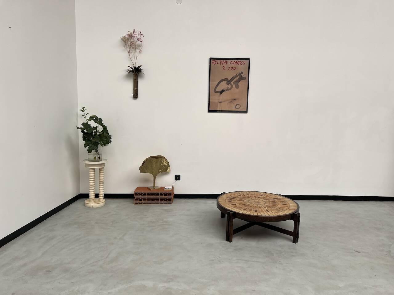 Coffee table "Les Herbiers" by Roger Capron