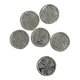 Set of 6 metal coasters