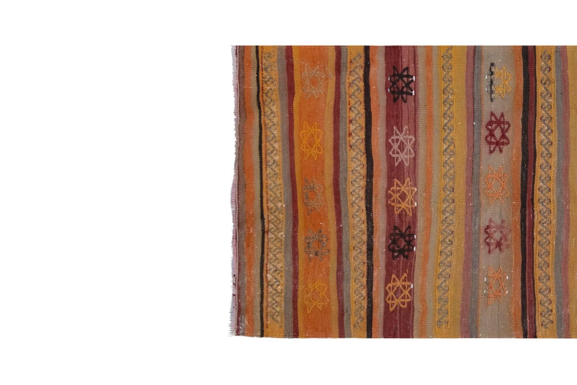 Vintage Turkish hallway rug 68x268 cm