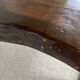 Rustic solid wood coffee table, Wabi-Sabi style, 1970s.