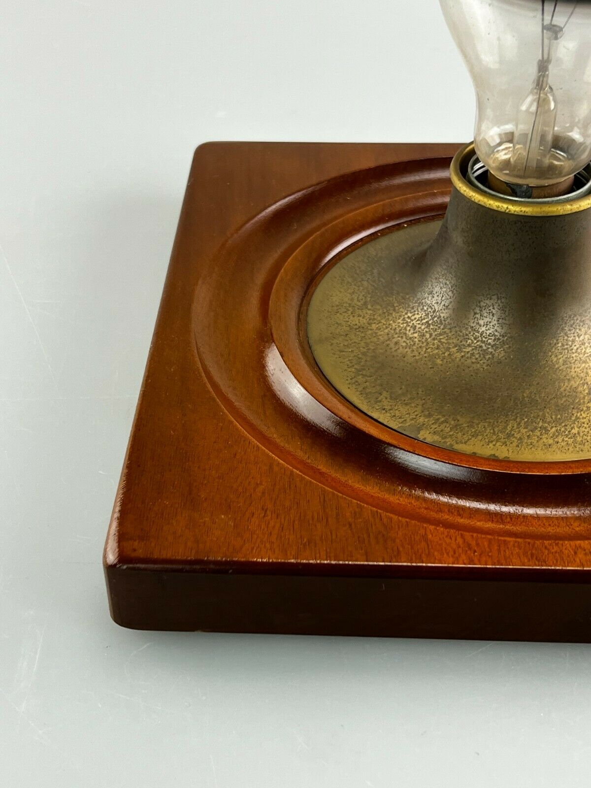 60s 70s lamp light wall lamp wood metal Space Age Design 60s 70s