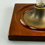 60s 70s lamp light wall lamp wood metal Space Age Design 60s 70s