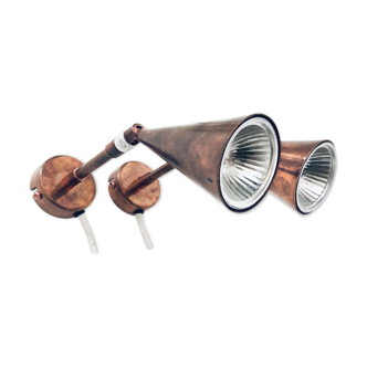 60s danish design brass lamps by D