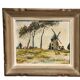 Old painting / oil, mills in the nice region