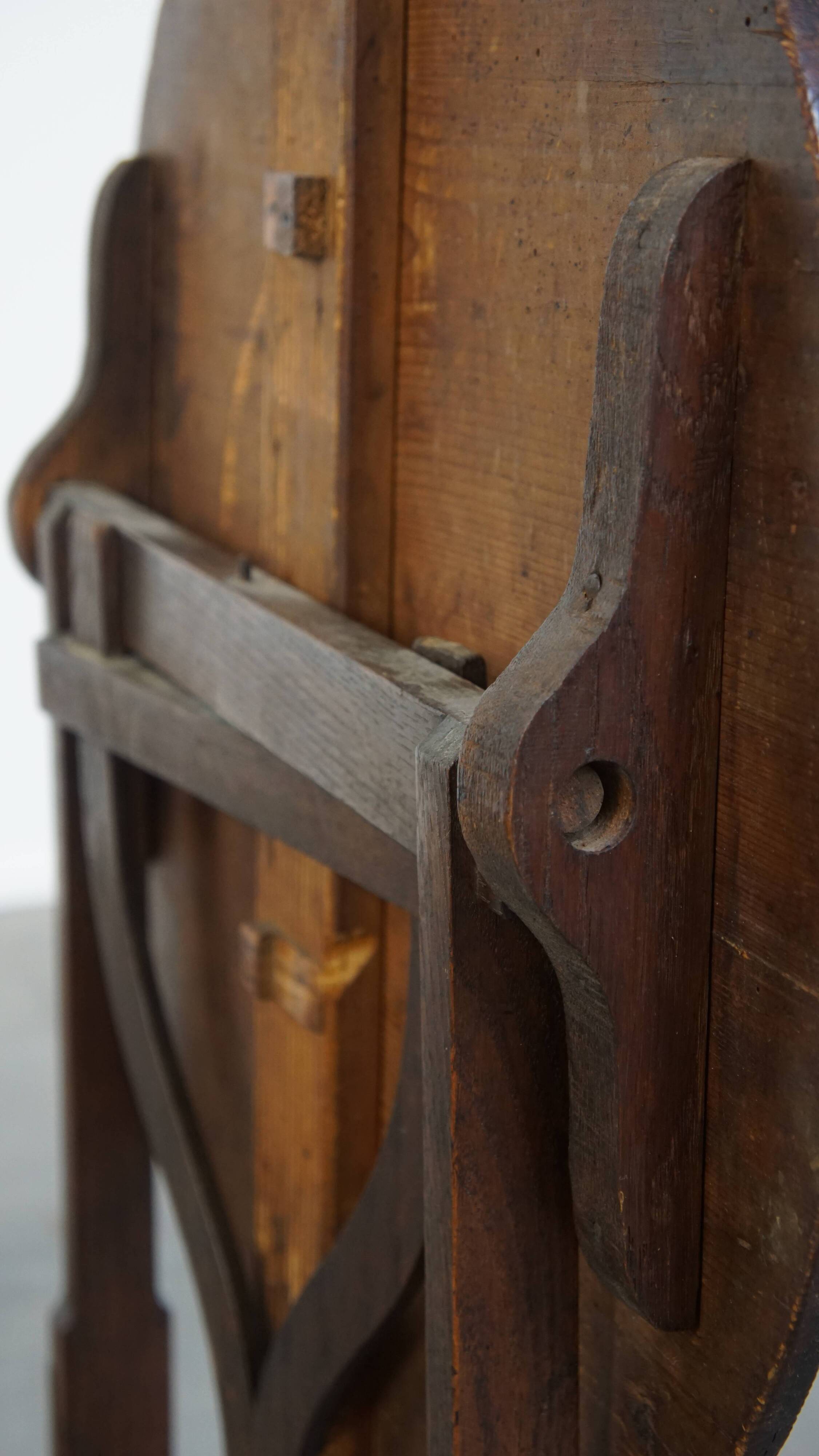 Antique early 19th century folding wine table