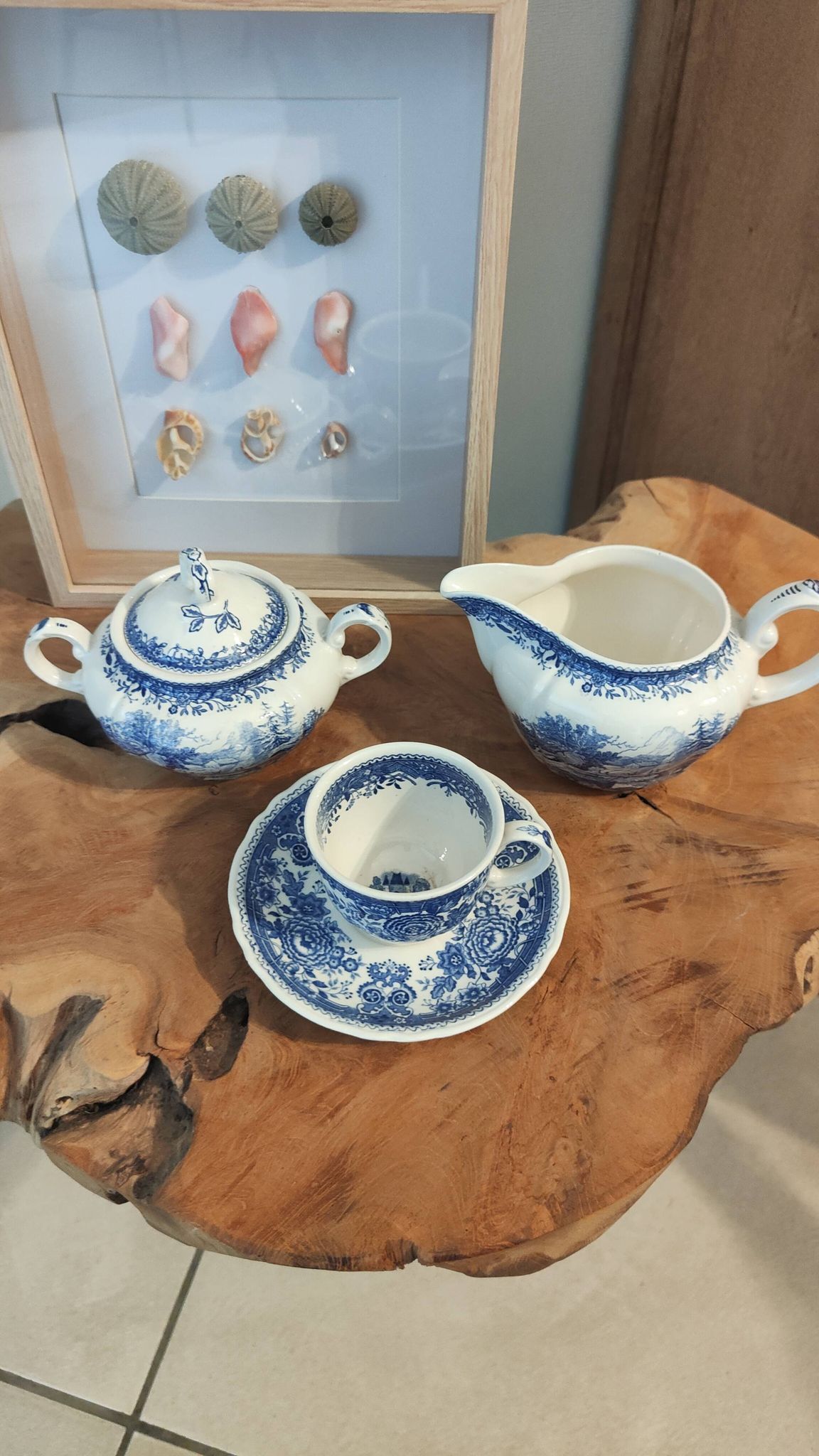 Villeroy & Boch "Burgenland" blue service trio – Vintage