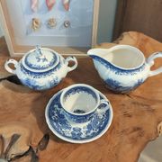 Villeroy & Boch "Burgenland" blue service trio – Vintage