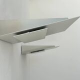 Pair of vintage wall lights, cast aluminum, France 1970