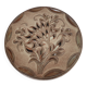 Ceramic trivet with floral motif by Fonck et Matéo (Vallauris)